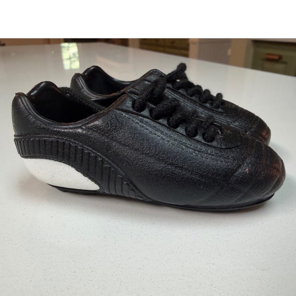 18" Doll Soccer Cleats Black Lace Up Athletic Shoes Pair American Girl OG